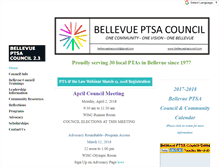 Tablet Screenshot of bellevueptsacouncil.com